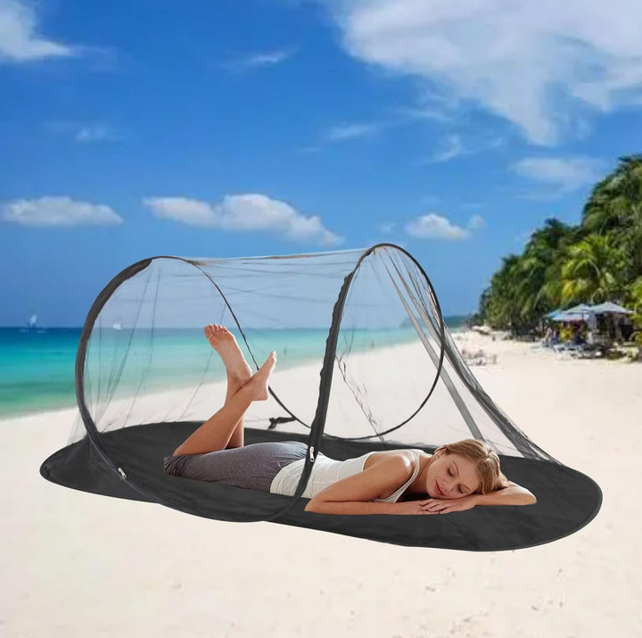 Schnell faltbares Moskitonetz, tragbares Campingzelt, Heimbett, ultraleichtes Pop-up-Moskitonetz, Ou