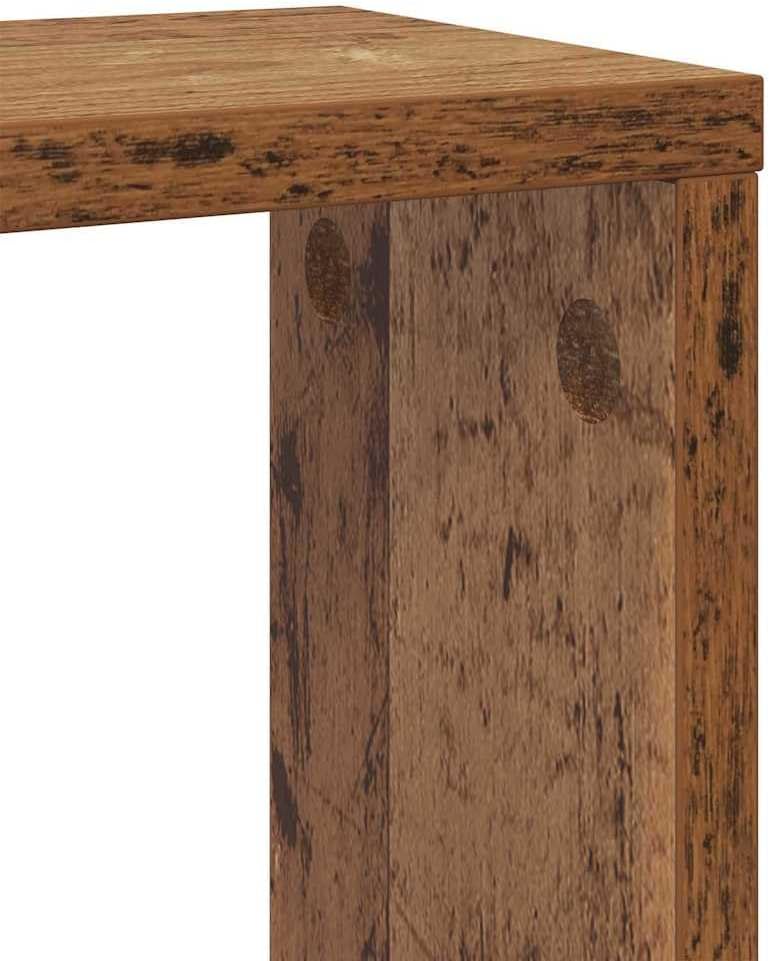 vidaXL Wandregale 2er Set Altholz 26X15X26 cm Massiv Rustikales Design Vielseitig Innenlagerung Wohn