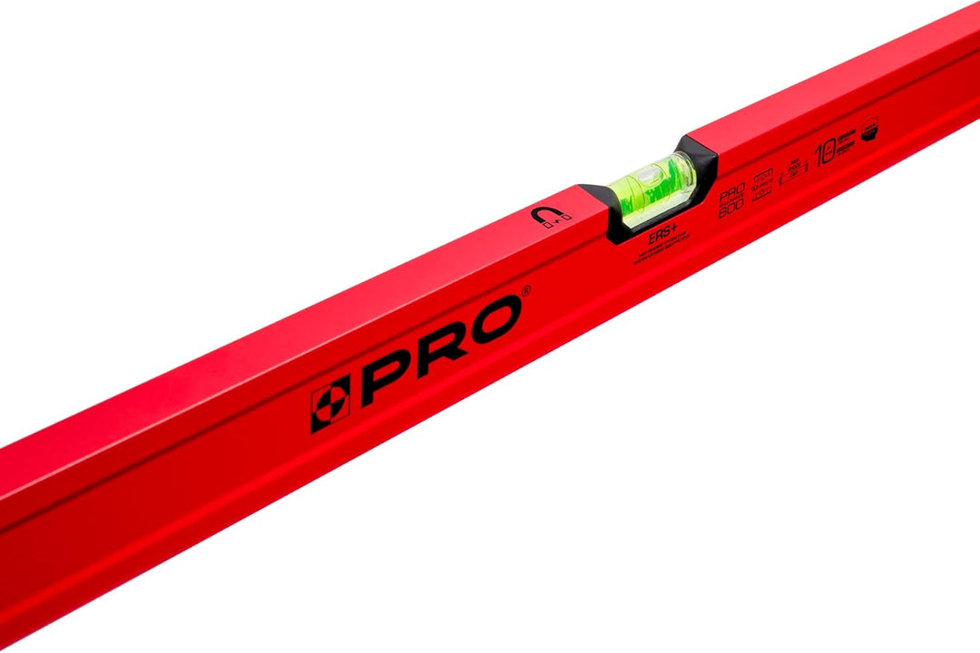 PRO600 Wasserwaage mit magneten 100cm - Ergonomischen Profil und ERS+ (Easy Reading System) Präzise