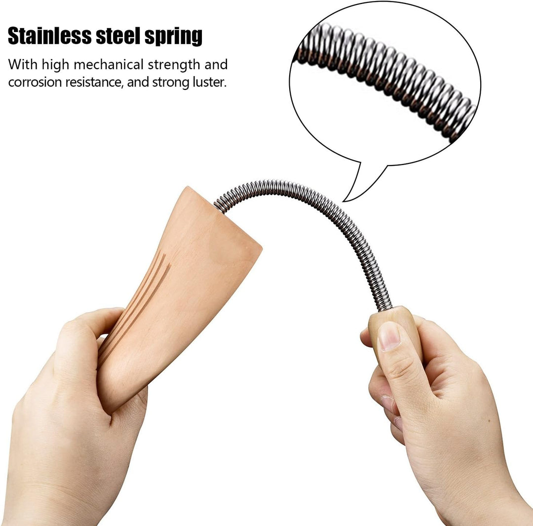 logei® 5 Paar Hochqualitativer Holz Spiralfeder Schuhspanner Schuhdehner Schuhweiter Herren Gr. 45-4