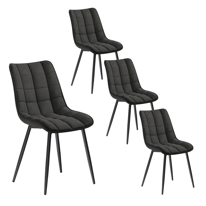 WOLTU Esszimmerstühle 4er Set Küchenstuhl Polsterstuhl Wohnzimmerstuhl Sessel mit Rückenlehne, Sitzf