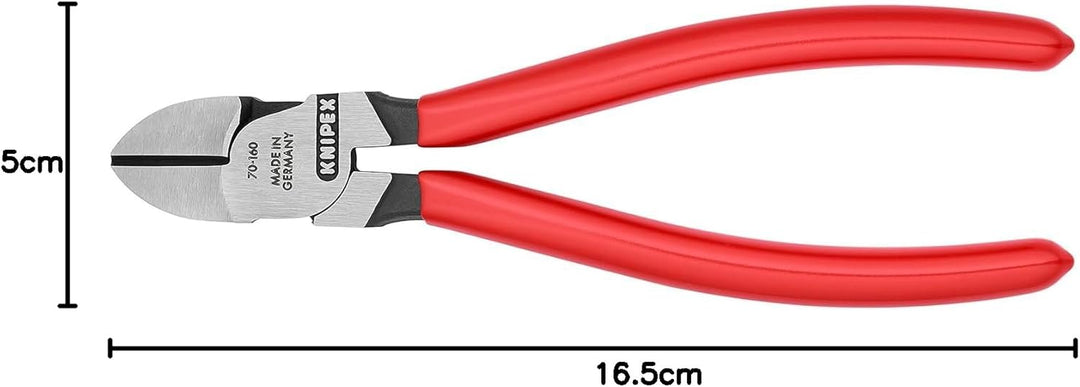 KNIPEX Seitenschneider mit Kunststoff überzogen 160 mm, 70 01 160 EAN 160 mm / mit EAN-Kennzeichnung