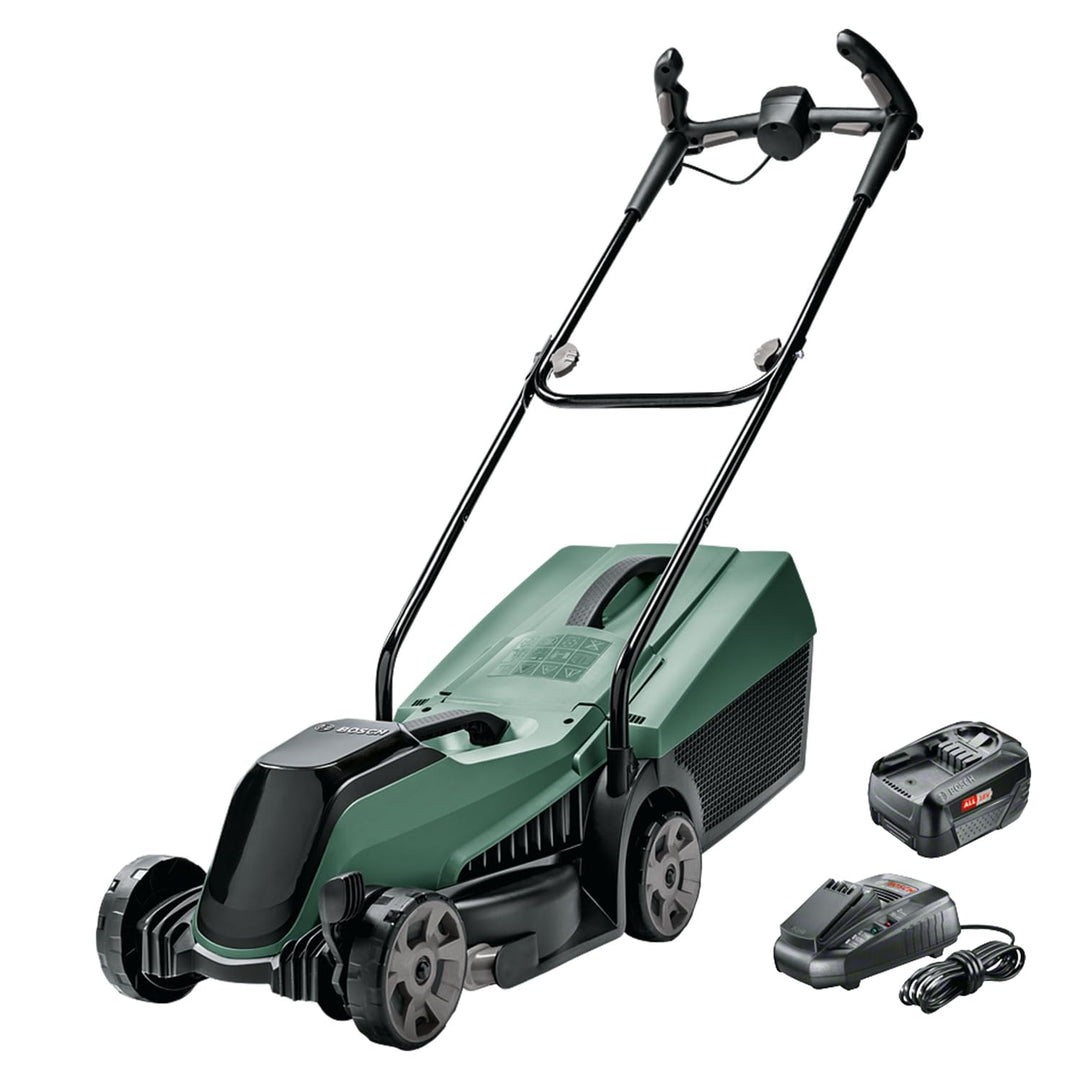 Bosch Home and Garden Akku-Rasenmäher CityMower 18 (18 Volt, 1 Akku 4,0 Ah, Schnittbreite: 32 cm, Ra