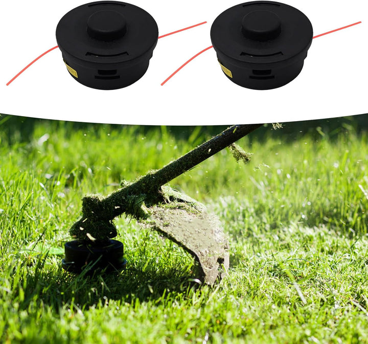 2 Stück Autocut 25-2 Rasentrimmerkopf mit Rasentrimmerfaden Ersatz für Stihl FS25-4 FS44 FS55 FS100