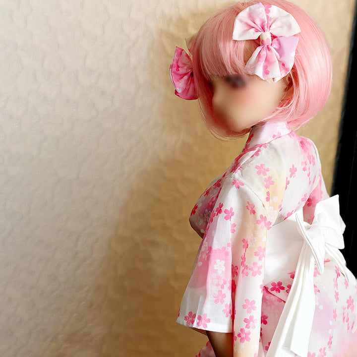 Puppenkleidung für 80–100 cm Puppen, Kimono-inspiriertes Puppenoutfit, Cosplay-Set, lebensgrosse Pup