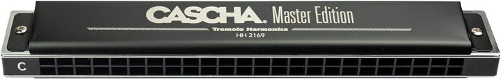 CASCHA Master Edition Tremolo-Mundharmonika, 24 Löcher, C-Dur, inklusive Soft-Case und Pflegetuch, P