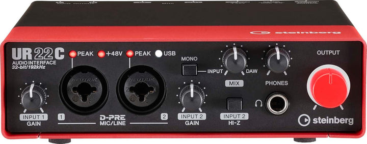 Steinberg UR22C USB 3.0 Audio-Interface, inklusive Cubase AI, Cubasis LE und Steinberg Plus Software