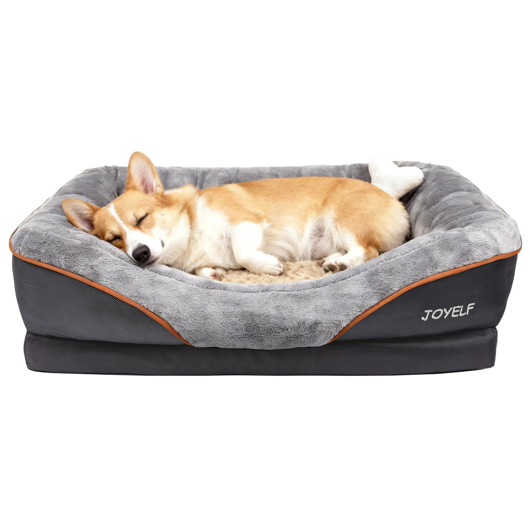 JOYELF Mittel Hundebett Memory Foam Orthopädisches Memory Foam Hundebett & Hundesofa mit abnehmbarem