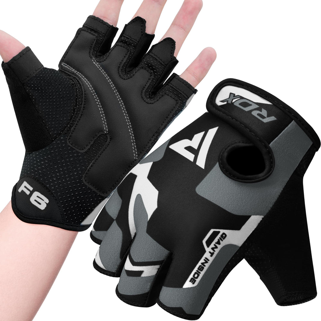 RDX Fitness Handschuhe Damen Herren, Gewichtheben Trainingshandschuhe Krafttraining, rutschfest Gym