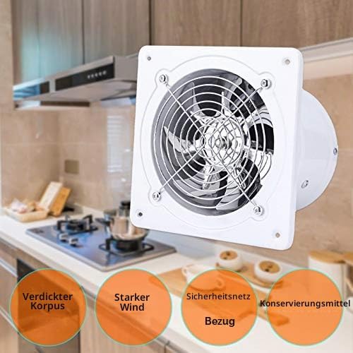 Axialrohrventilator Ø100mm, Abluftventilator Zuluft/Abluft, Rohrlüfter Industrielüfter Rohrlüfter Hi