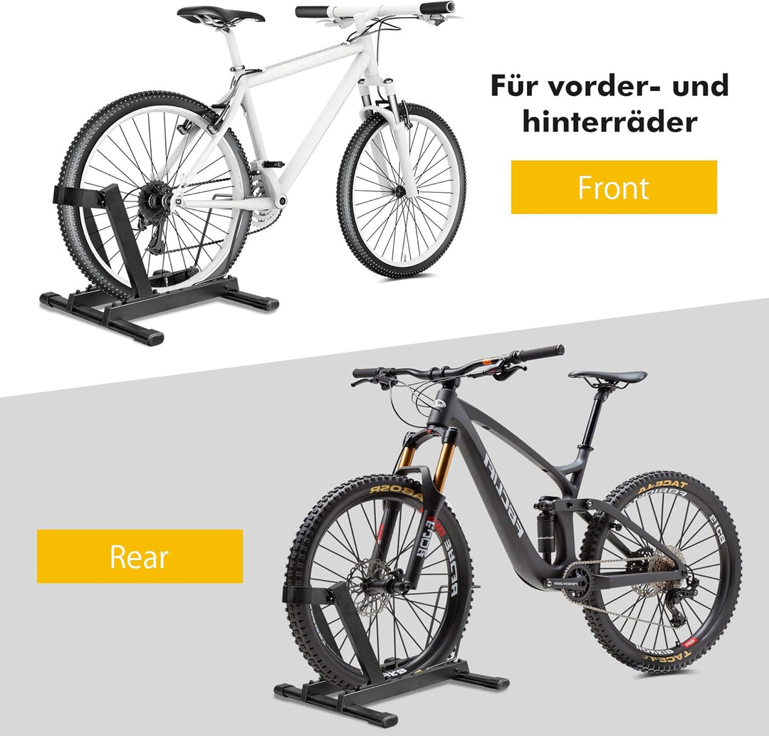Mimoke E-Bike &amp; Fahrradständer – freistehender Bodenständer aus Stahl, vorn-hinten verstellbar, für
