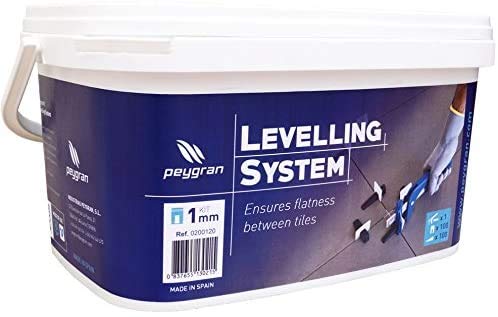 Peygran® Nivelliersystem 1mm 100 Laschen 100 Keile + Metallzange