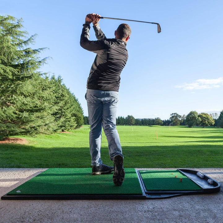 FORB Pro Driving Range Golfmatte – Premium Golf-Trainingsmatte mit Rutschfester Gummibasis, realisti