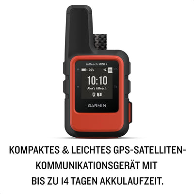 Garmin inReach Mini 2 Satelliten-Kommunikationsgerät Wandern GPS Orange, Orange