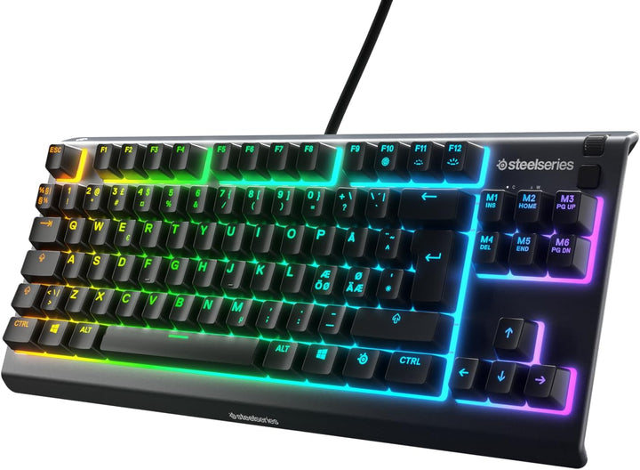 SteelSeries Apex 3 TKL - RGB Gaming-Tastatur - Kompakter Tenkeyless-Formfaktor - 8-Zonen-RGB-Beleuch