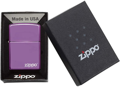 Zippo Collection 2010 Classic Regular neu Abyss Logo, 24747ZL, Lila, Einheitsgrösse