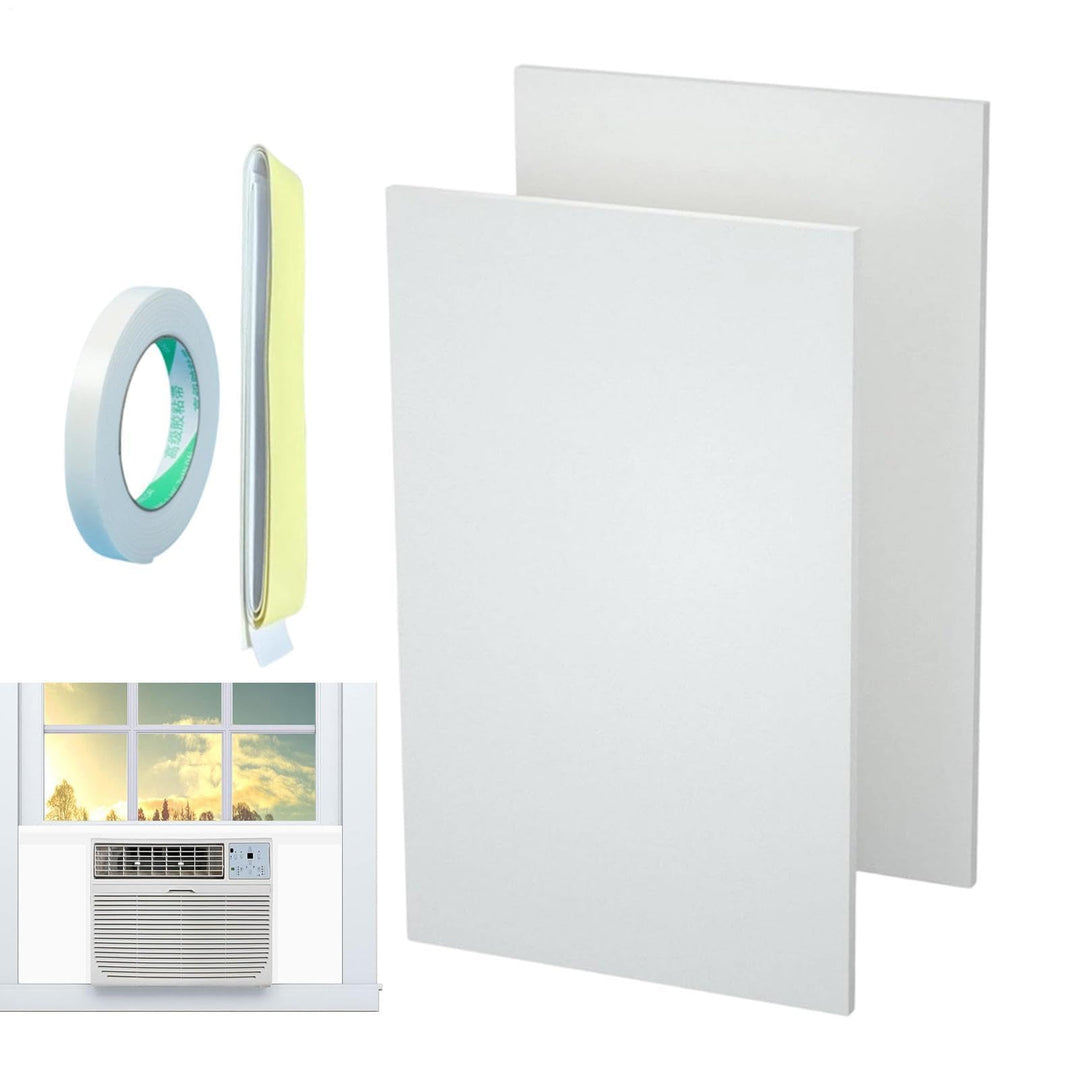 Thermal Guard Shield, Window Ac Side Insulated Panels, 17.9 Inches Foam Dust Proof Sheets, Universal