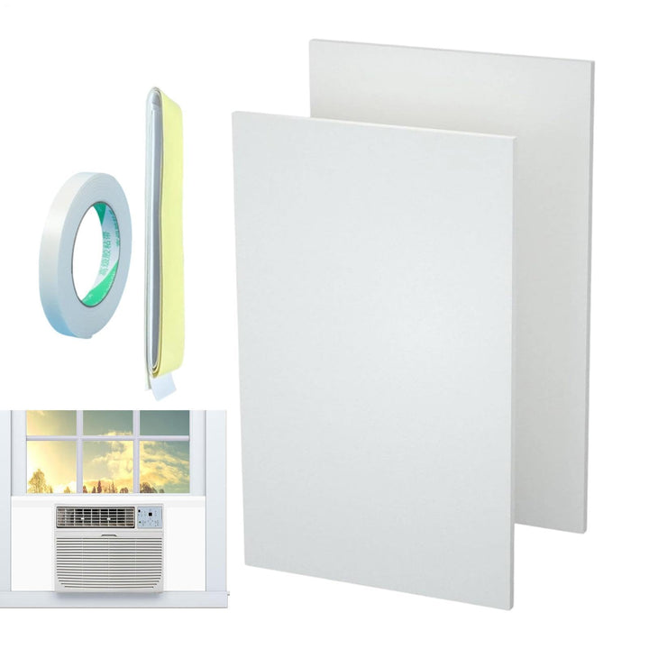 Thermal Guard Shield, Window Ac Side Insulated Panels, 17.9 Inches Foam Dust Proof Sheets, Universal