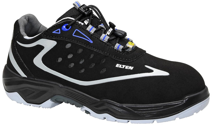 ELTEN Sicherheitsschuhe Rusher Low ESD S1, Damen und Herren, Textil, Stahlkappe, leicht, sportlich,