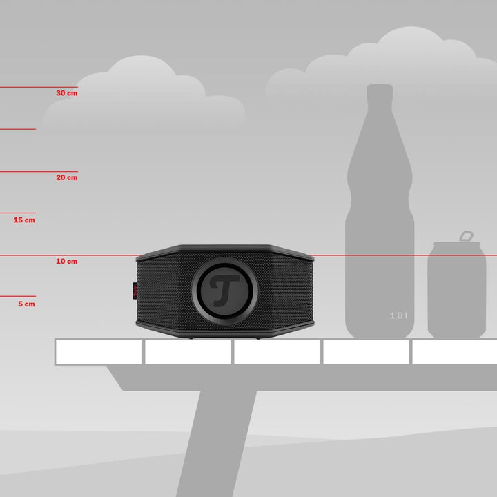 Teufel ROCKSTER GO 2 Bluetooth Speaker - Tragbarer Lautsprecher für draussen, mit langer Akkulaufzei