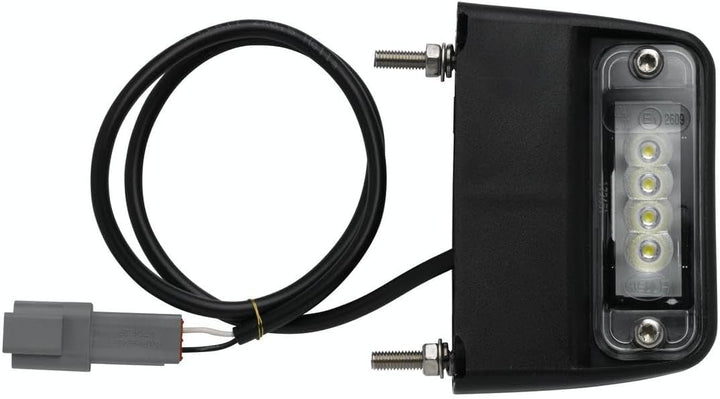 HELLA - Kennzeichenleuchte - LED - 24V - Anbau/geschraubt - Lichtscheibenfarbe: glasklar - Kabel: 55