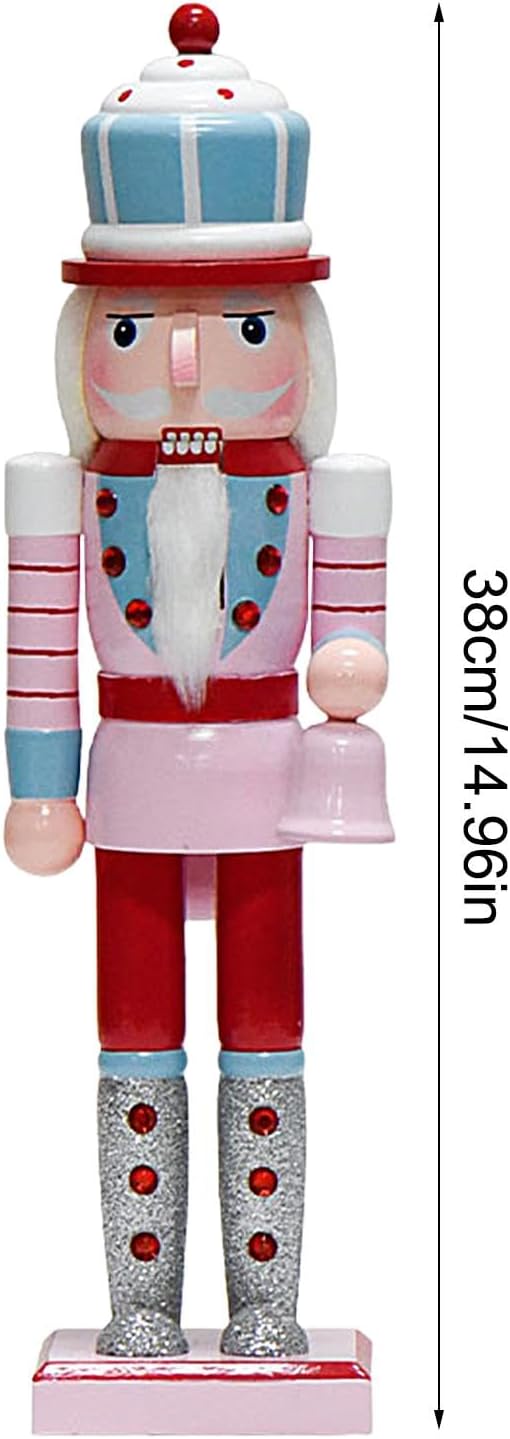 Nussknacker-Ornamente aus Holz, Nussknacker-Ornamente, Nussknacker-Figuren aus Holz, dekorative Weih
