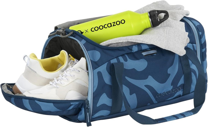 coocazoo Sporttasche, Hauptfach, Nasswäschefach, Seitentasche, Reflektoren, 20 Liter, ab der 3. Klas