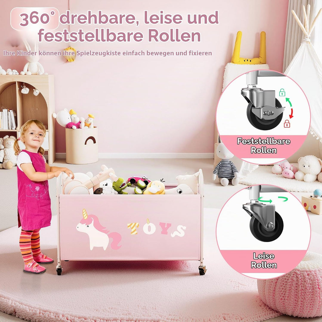 GRANNY SAYS Spielzeugkiste mit Rollen, Extra Gross Aufbewahrungsbox Kinder, Aufbewahrung Kinderzimme