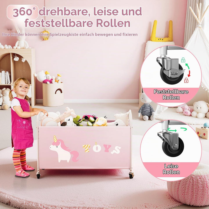 GRANNY SAYS Spielzeugkiste mit Rollen, Extra Gross Aufbewahrungsbox Kinder, Aufbewahrung Kinderzimme