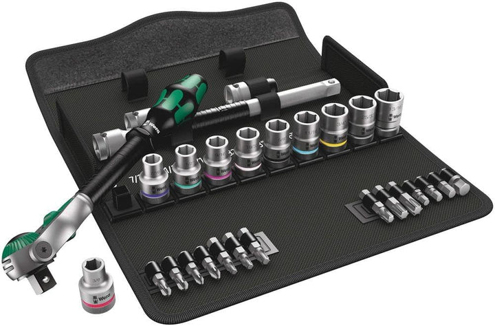 Wera 8100 SC 9 Zyklop Speed-Knarrensatz, 1/2 Zoll-Antrieb, zöllig, 28-teilig, 05004079001 1/2 Zoll z