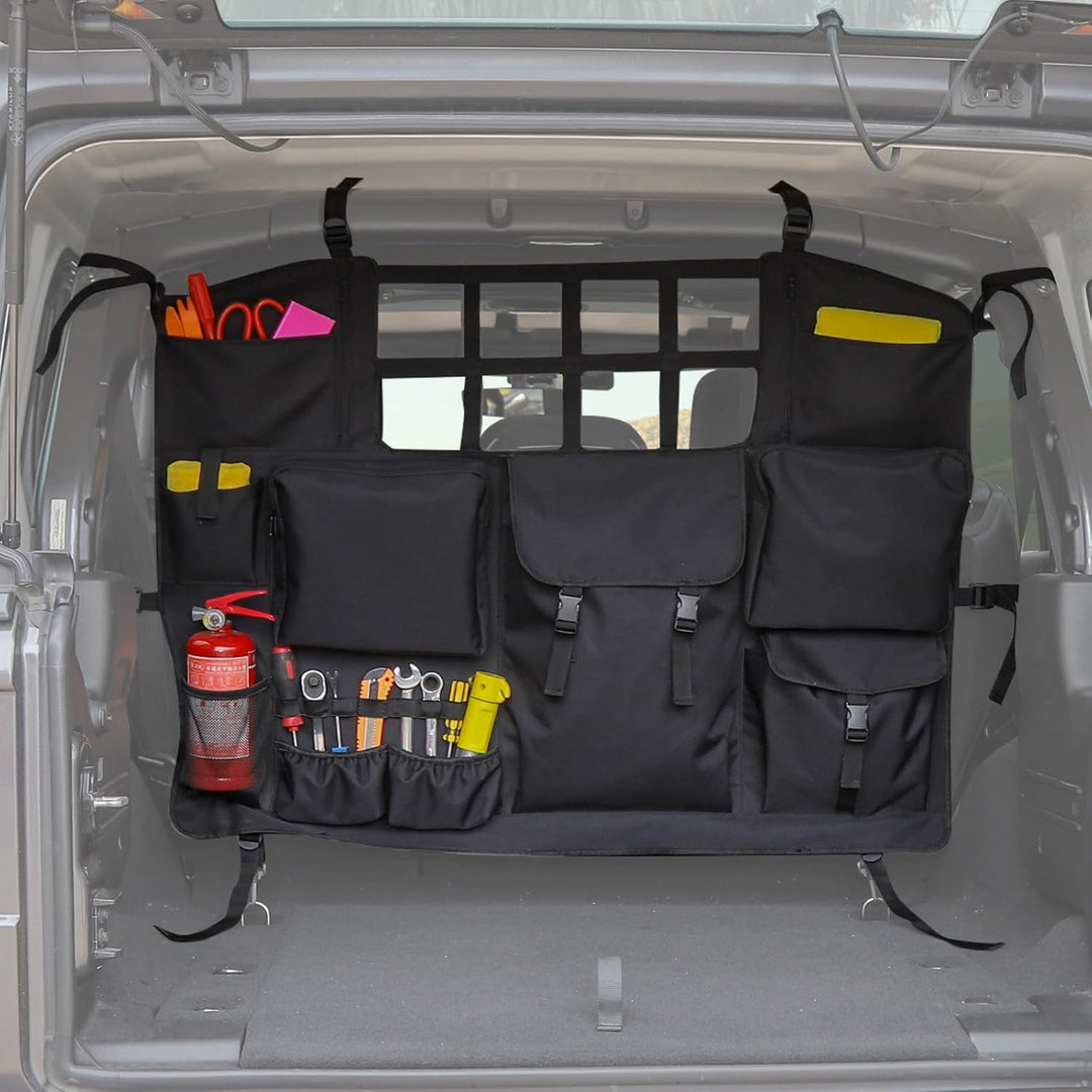 RT-TCZ Wrangler JK JL Kofferraum-Aufbewahrungstasche, Organizer mit mehreren Taschen, Werkzeug-Kits,