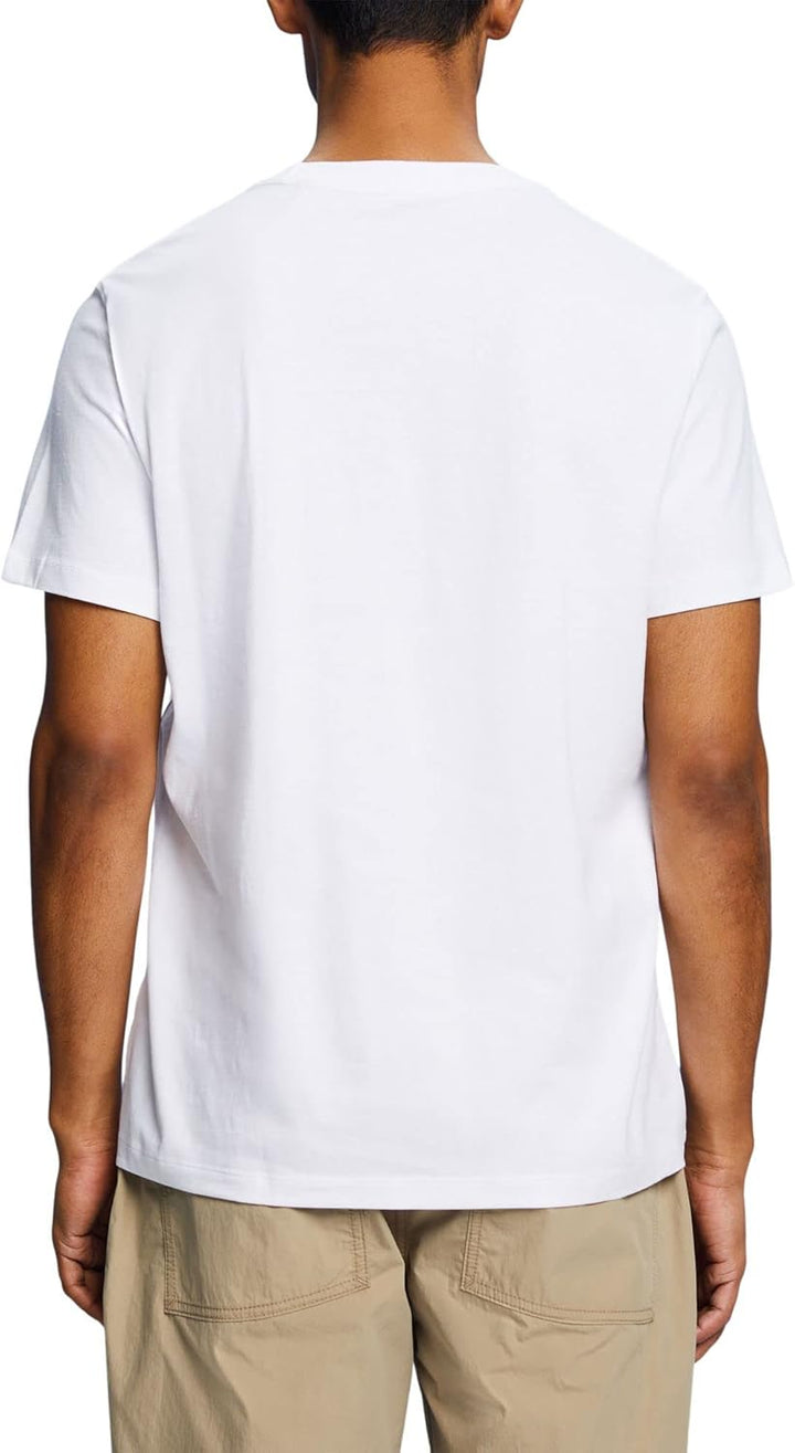 ESPRIT Rundhals-T-Shirt mit Print, 100% Baumwolle