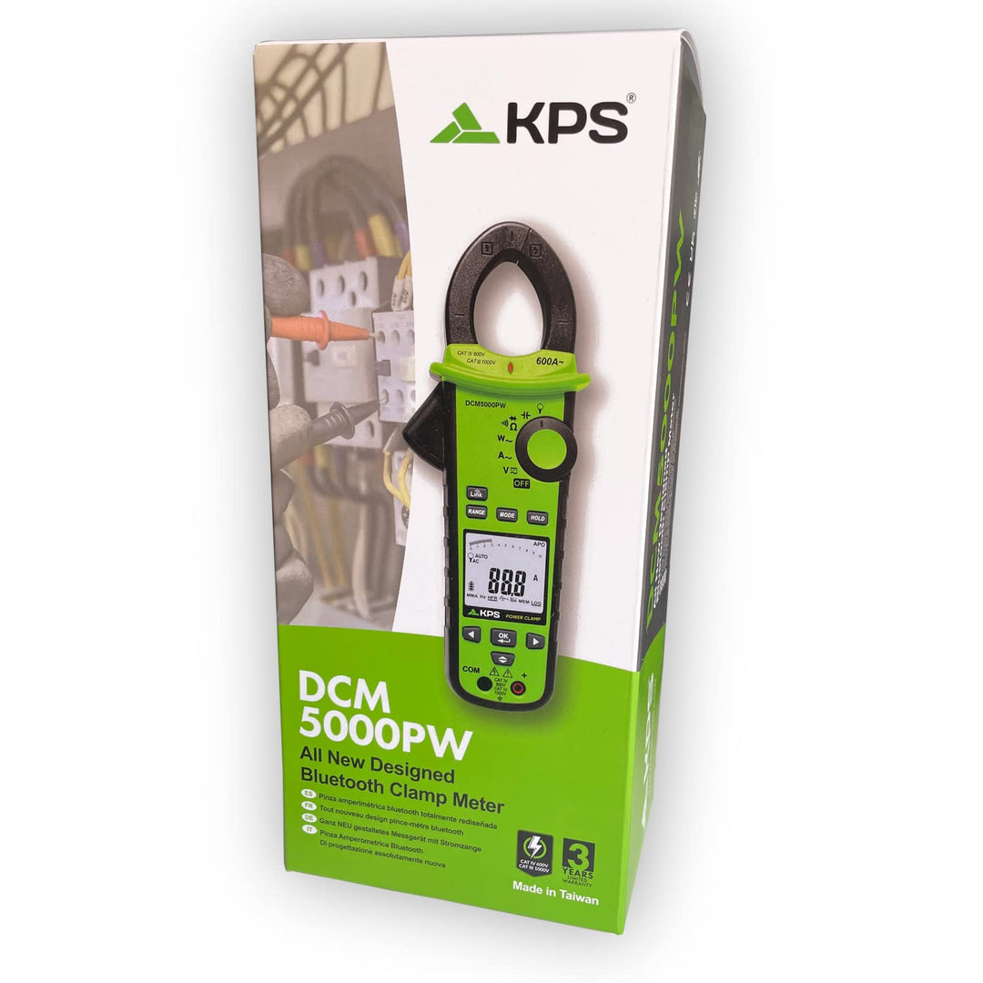 KPS-DCM5000PW Vatimetrische Zange Netzqualitätsmesszange TRMS Leistung 600kW Oberwellen 25. Spannung