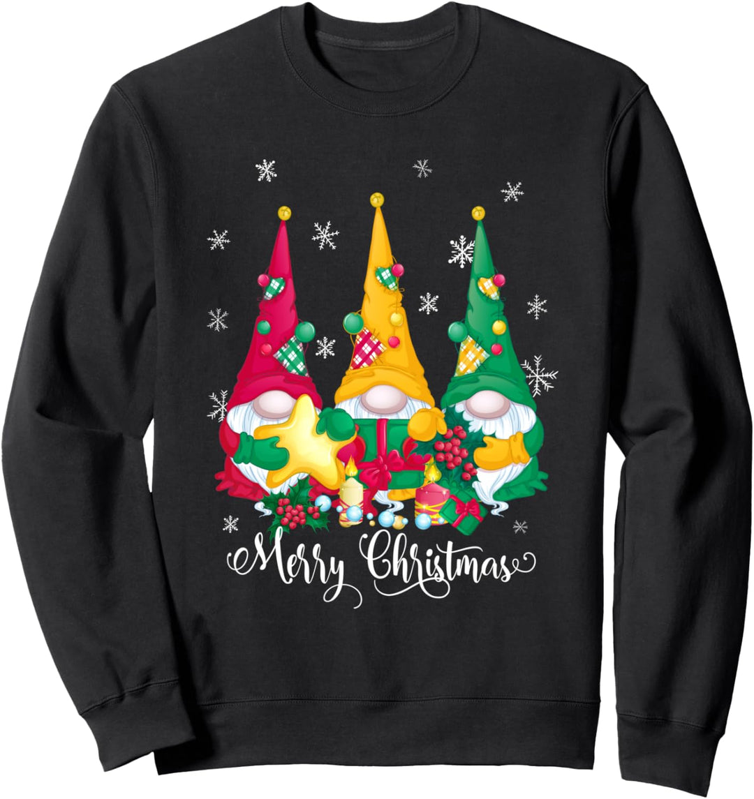 Weihnachten Xmas Merry Christmas Gnome Wichtel Weihnachts Sweatshirt
