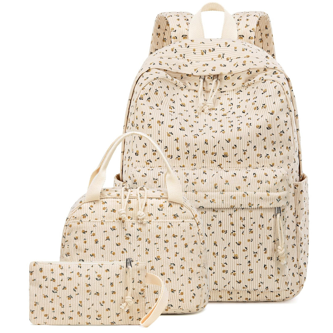 Schulrucksack Mädchen Teenager Damen Schultasche Rucksack Set Schulranzen für Mädchen Schule 3-teili