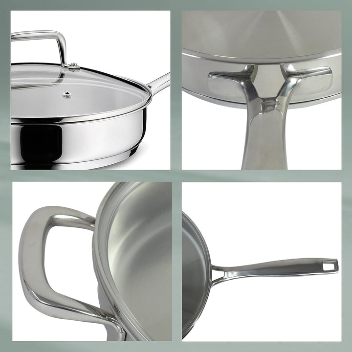 Kela 10185 Flavoria Schmorpfanne, 18/8 Stainless Steel, Rostfrei, Schmorpfanne