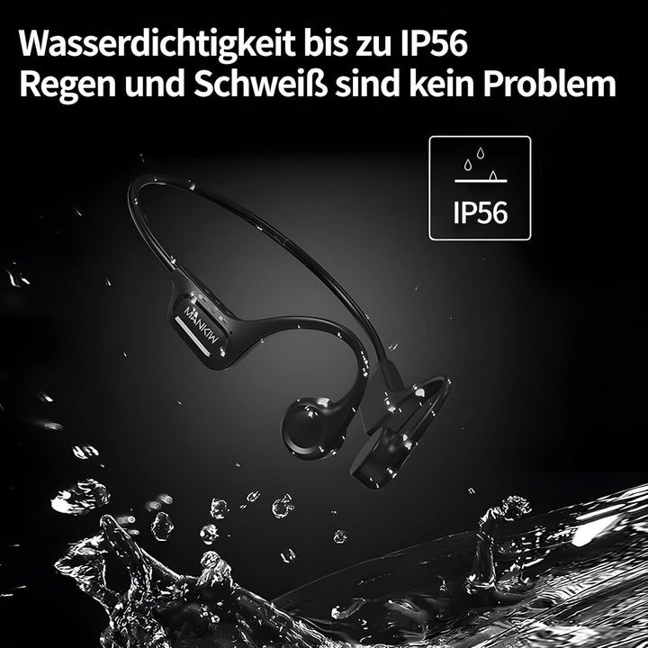 MANKIW Knochenschall Kopfhörer Bluetooth, Open Ear Kopfhörer Bluetooth 5.3, Typ-C Ladeanschluss, IPX