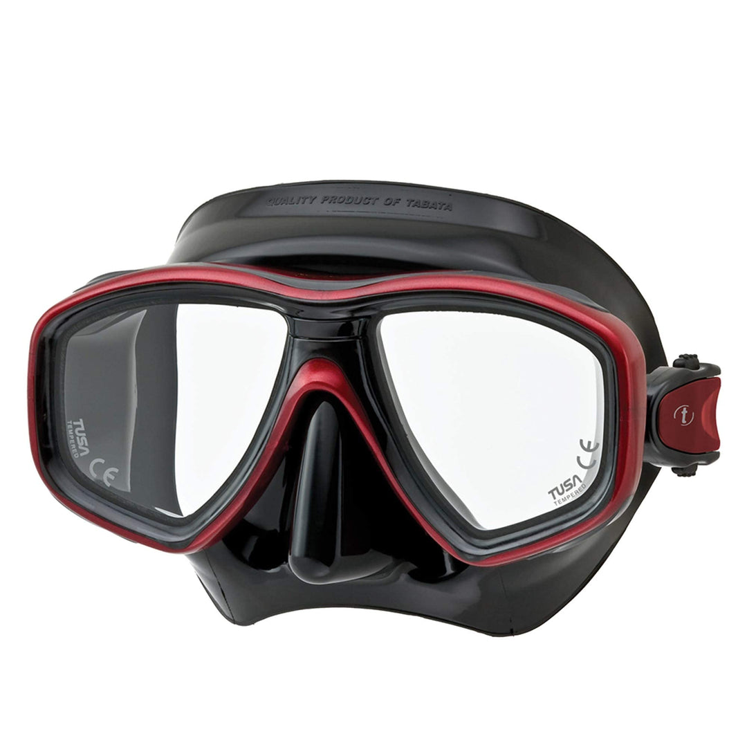 TUSA Tauchmaske M-212 Freedom Ceos - Schwarz Farbe Schwarz / Rot