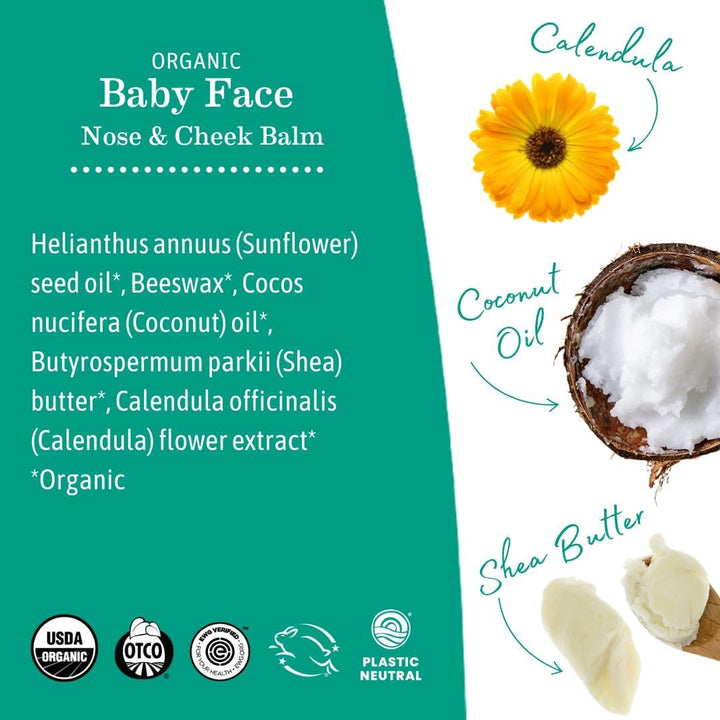 Earth Mama - Baby Face Bio Nasen- und Wangenbalsam – 59 ml