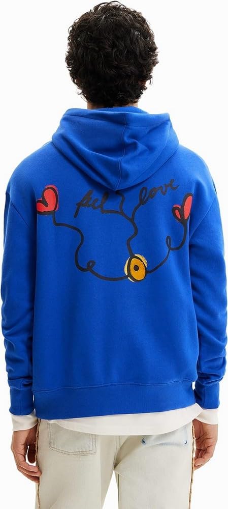 Desigual Herren Sweat_POL XL Blau, XL Blau