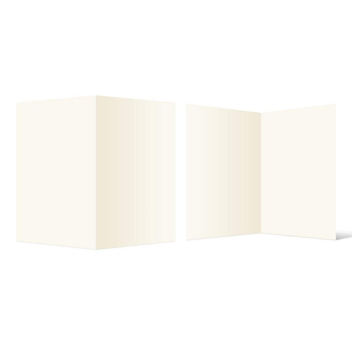 50 Blanko Klappkarten DIN A5 hoch 210x148mm Naturpapier 300g/qm Set Papier wählbar 50er Set Naturpap