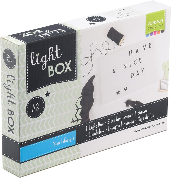 Lightbox mit buchstaben – A3 – 85 zeichen, A3