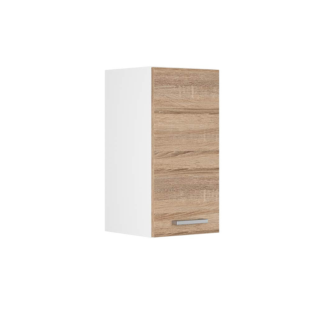 Vicco Hängeschrank R-Line, Sonoma/Weiss, 30 cm Sonoma Hängeschrank 30cm, Sonoma Hängeschrank 30cm