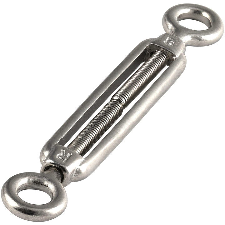 OPIOL QUALITY® Spannschloss Auge - Auge M10 aus Edelstahl A4 V4A (10 Stück) ähnl. DIN 1480 Spannschl