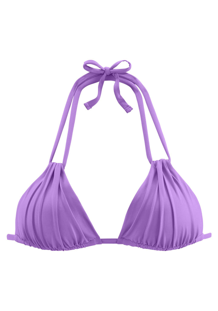 s.Oliver Damen Triangel-Bikini-Top mit wattierten Cups, regulierbar Lila 40 / 80C, Lila 40 / 80C