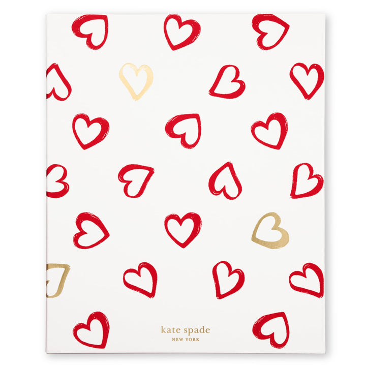 kate spade new york Kleines verdecktes Spiralnotizbuch, 21 x 17,1 cm, Tagebuch, Notizbuch mit 112 li