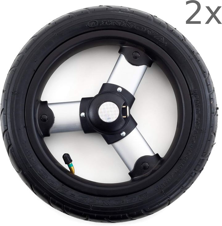Andersen Ersatzrad-Set für Tura und Royal Einkaufstrolley, Ø 290 mm, luftbereift und kugelgelagert,
