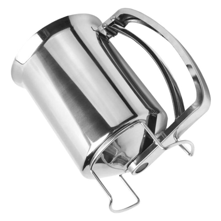 TOYANDONA Edelstahl Küchenutensil Teigspender mit Portionierfunktion Handlicher Trichter für Frühstü