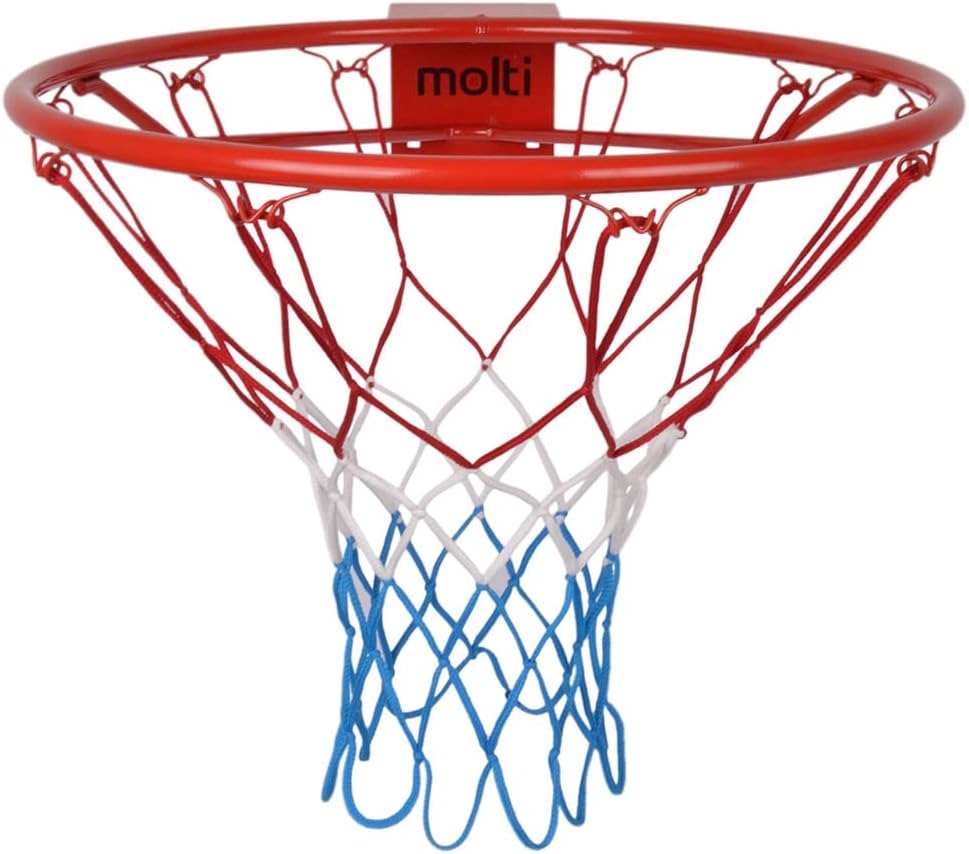 HangRing Basketballkorb Set mit Ball Netzt und Befestigungsschrauben Basketball Basketballring Durch