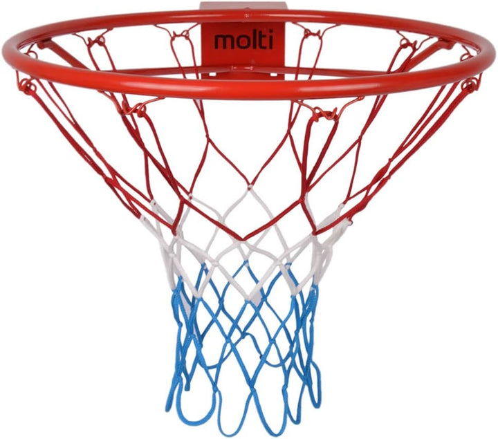 HangRing Basketballkorb Set mit Ball Netzt und Befestigungsschrauben Basketball Basketballring Durch